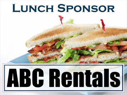 Example of Lunch Sponsor Sign :: Hole In One Insurance
